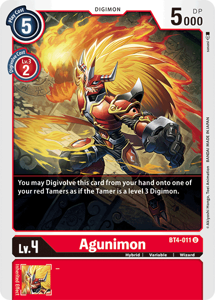 Agunimon [BT4-011] [Great Legend] | Amazing Games TCG