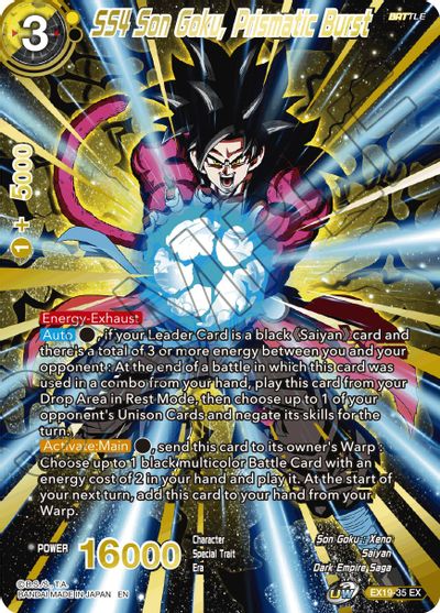SS4 Son Goku, Prismatic Burst (EX19-35) [Special Anniversary Set 2021] | Amazing Games TCG