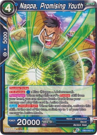 Nappa, Promising Youth (DB3-042) [Giant Force] | Amazing Games TCG