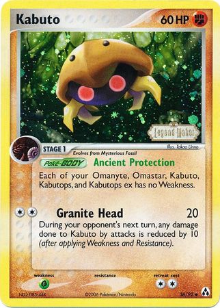 Kabuto (36/92) (Stamped) [EX: Legend Maker] | Amazing Games TCG