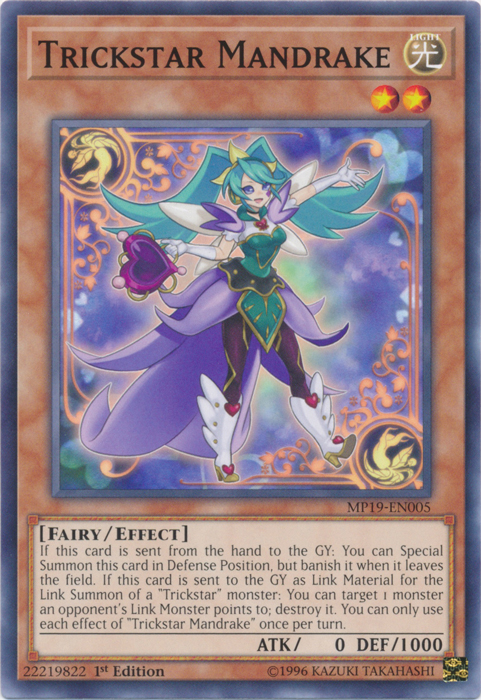 Trickstar Mandrake [MP19-EN005] Common | Amazing Games TCG