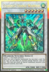 Stardust Charge Warrior [MAGO-EN029] Gold Rare | Amazing Games TCG