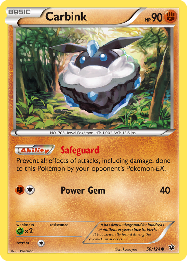 Carbink (50/124) [XY: Fates Collide] | Amazing Games TCG