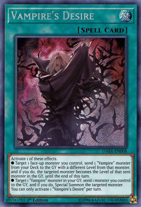 Vampire's Desire [DASA-EN008] Secret Rare | Amazing Games TCG