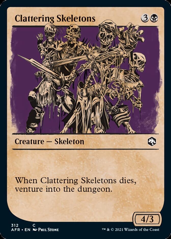Clattering Skeletons (Showcase) [Dungeons & Dragons: Adventures in the Forgotten Realms] | Amazing Games TCG