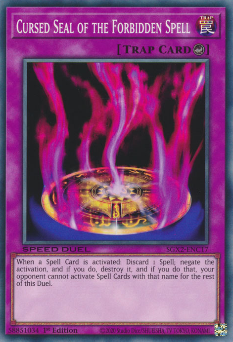 Cursed Seal of the Forbidden Spell [SGX2-ENC17] Common | Amazing Games TCG