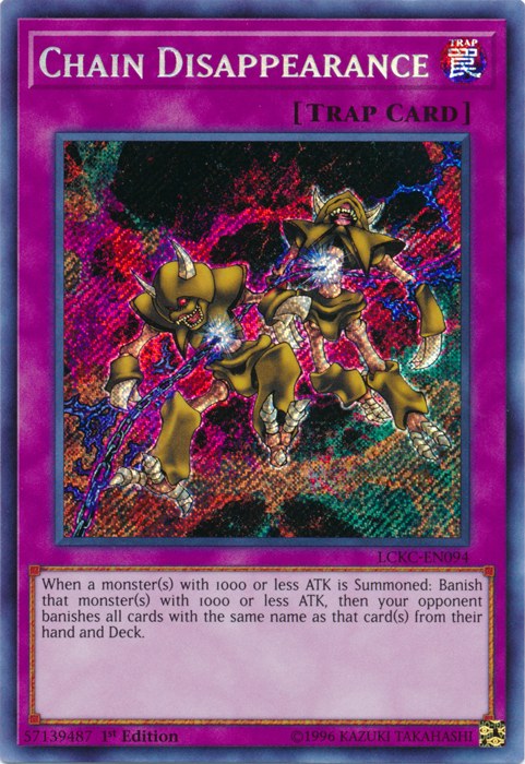 Chain Disappearance [LCKC-EN094] Secret Rare | Amazing Games TCG