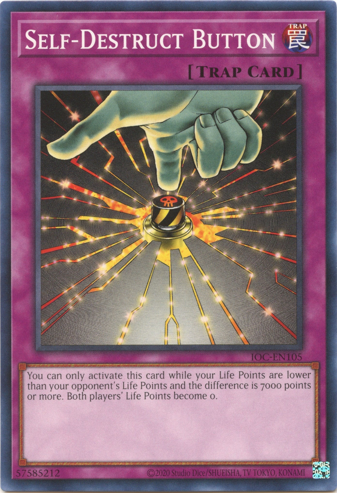 Self-Destruct Button (25th Anniversary) [IOC-EN105] Common | Amazing Games TCG