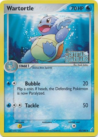 Wartortle (42/100) (Stamped) [EX: Crystal Guardians] | Amazing Games TCG