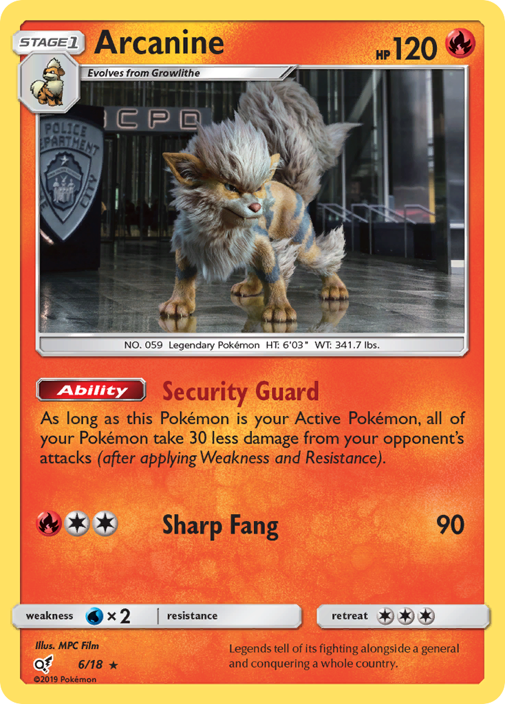 Arcanine (6/18) [Sun & Moon: Detective Pikachu] | Amazing Games TCG