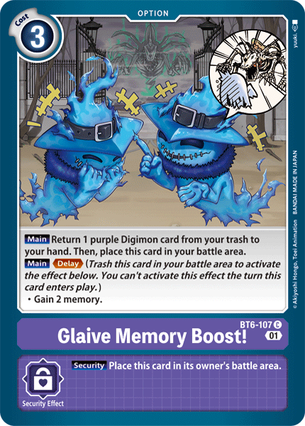 Glaive Memory Boost! [BT6-107] [Double Diamond] | Amazing Games TCG