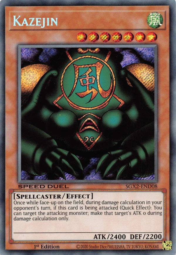 Kazejin [SGX2-END08] Secret Rare | Amazing Games TCG