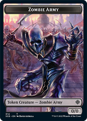 Zombie // Zombie Army Double-Sided Token [Starter Commander Decks] | Amazing Games TCG