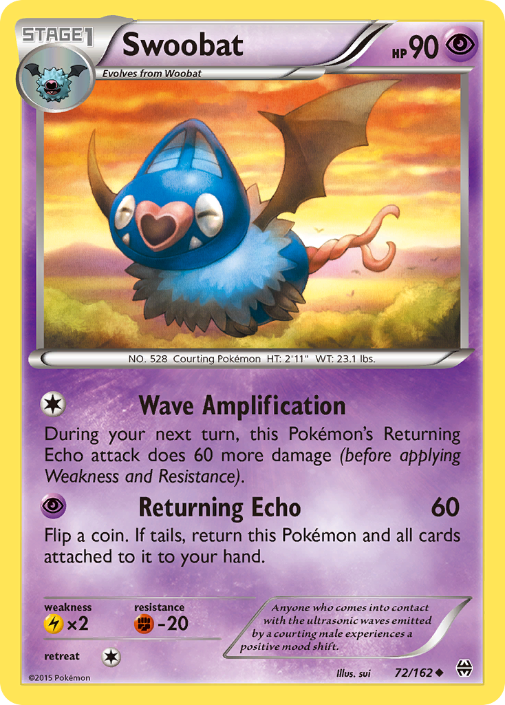 Swoobat (72/162) [XY: BREAKthrough] | Amazing Games TCG