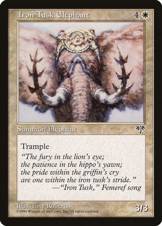 Iron Tusk Elephant [Mirage] | Amazing Games TCG