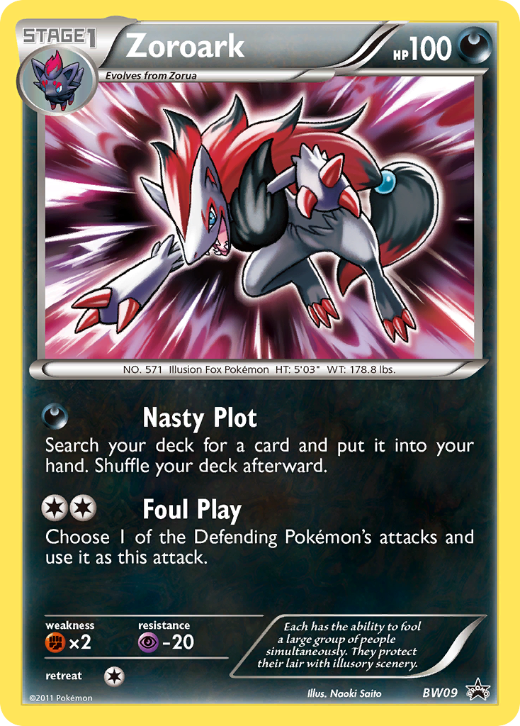 Zoroark (BW09) [Black & White: Black Star Promos] | Amazing Games TCG