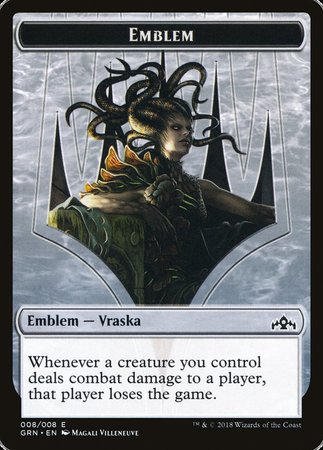 Emblem - Vraska, Golgari Queen [Guilds of Ravnica Tokens] | Amazing Games TCG