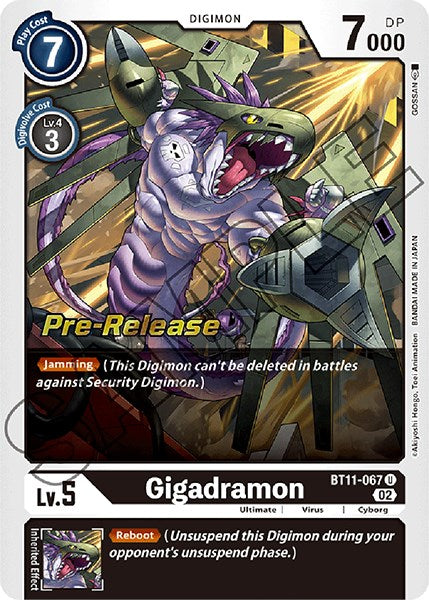 Gigadramon [BT11-067] [Dimensional Phase Pre-Release Promos] | Amazing Games TCG