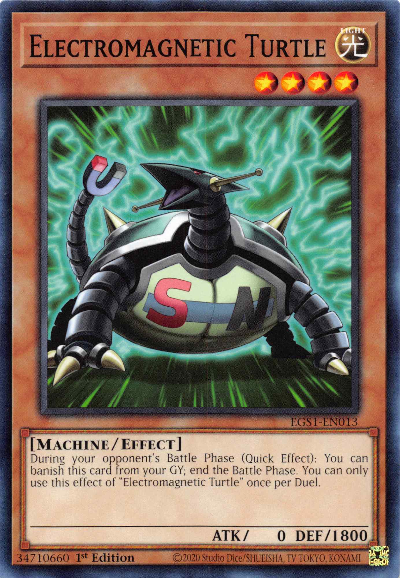 Electromagnetic Turtle [EGS1-EN013] Common | Amazing Games TCG