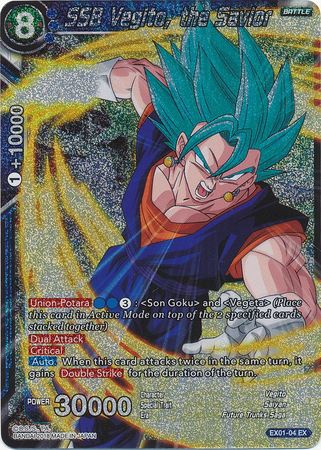 SSB Vegito, the Savior (Foil) (EX01-04) [Mighty Heroes] | Amazing Games TCG