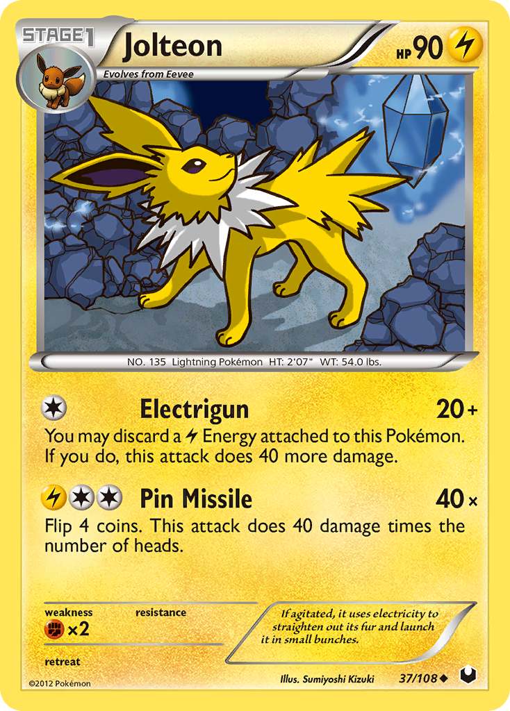 Jolteon (37/108) [Black & White: Dark Explorers] | Amazing Games TCG