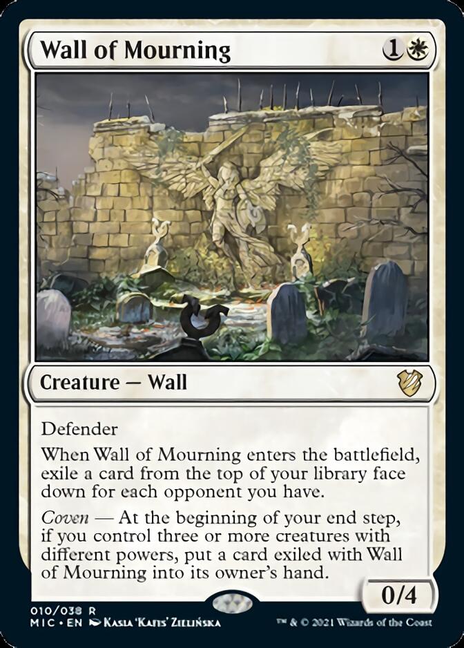 Wall of Mourning [Innistrad: Midnight Hunt Commander] | Amazing Games TCG