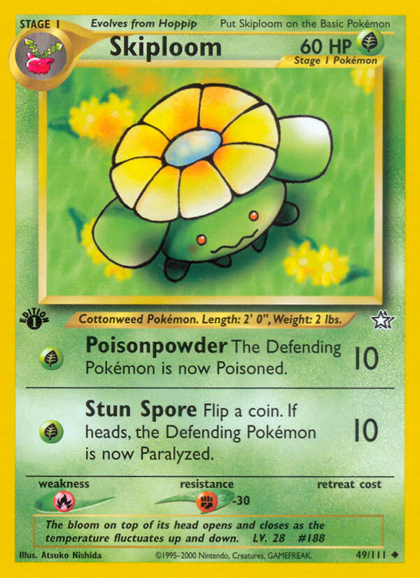 Skiploom (49/111) [Neo Genesis 1st Edition] | Amazing Games TCG