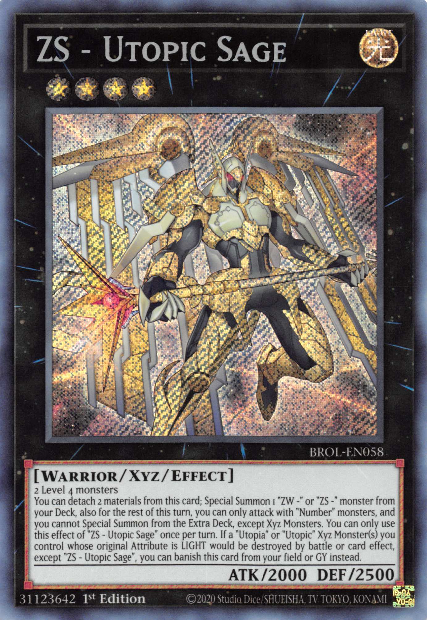 ZS - Utopic Sage [BROL-EN058] Secret Rare | Amazing Games TCG