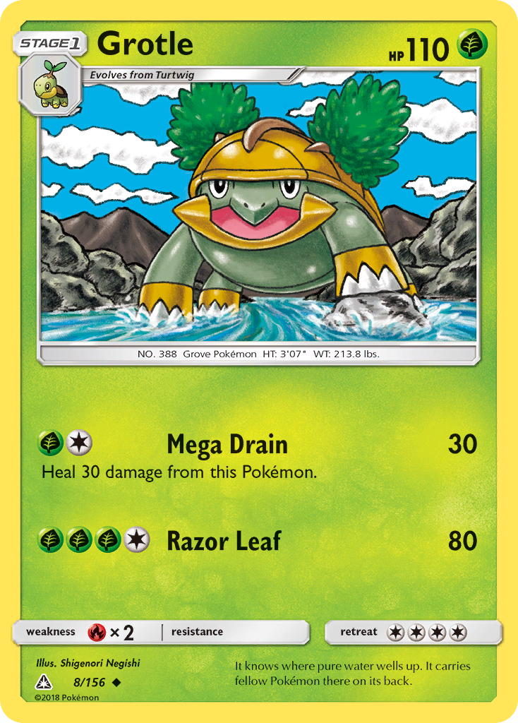 Grotle (8/156) [Sun & Moon: Ultra Prism] | Amazing Games TCG