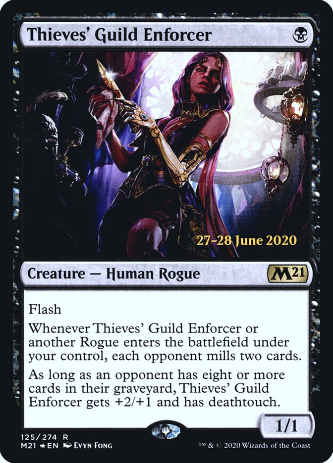 Thieves' Guild Enforcer  [Core Set 2021 Prerelease Promos] | Amazing Games TCG