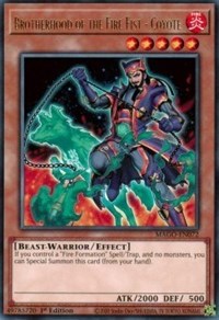 Brotherhood of the Fire Fist - Coyote [MAGO-EN072] Rare | Amazing Games TCG