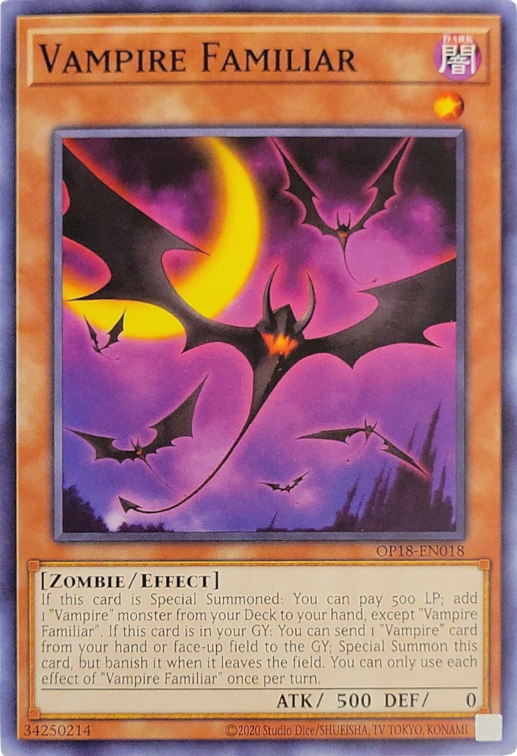 Vampire Familiar [OP18-EN018] Common | Amazing Games TCG