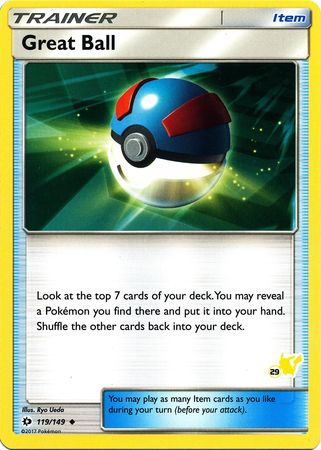 Great Ball (119/149) (Pikachu Stamp #29) [Battle Academy 2020] | Amazing Games TCG