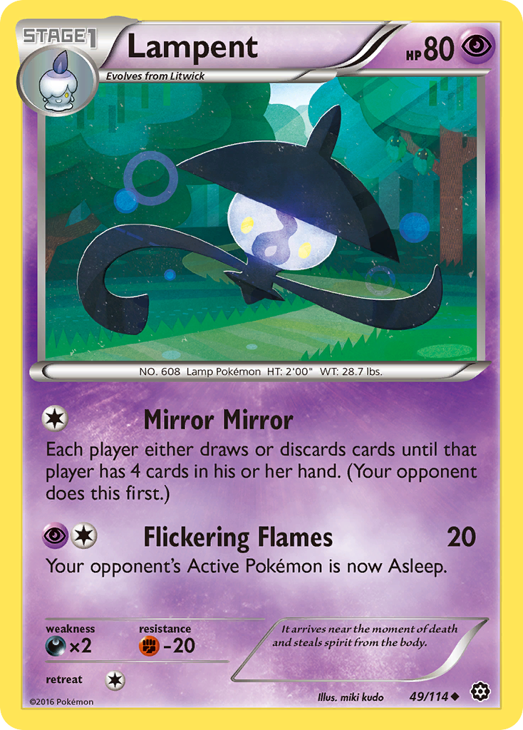 Lampent (49/114) [XY: Steam Siege] | Amazing Games TCG