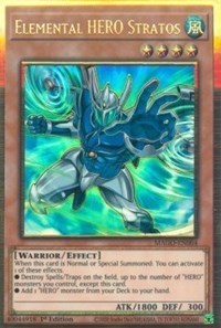 Elemental HERO Stratos (Alternate Art) [MAGO-EN004] Gold Rare | Amazing Games TCG