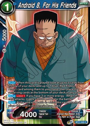Android 8, For His Friends (BT17-045) [Ultimate Squad] | Amazing Games TCG