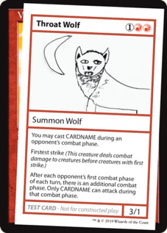 Throat Wolf (2021 Edition) [Mystery Booster Playtest Cards] | Amazing Games TCG