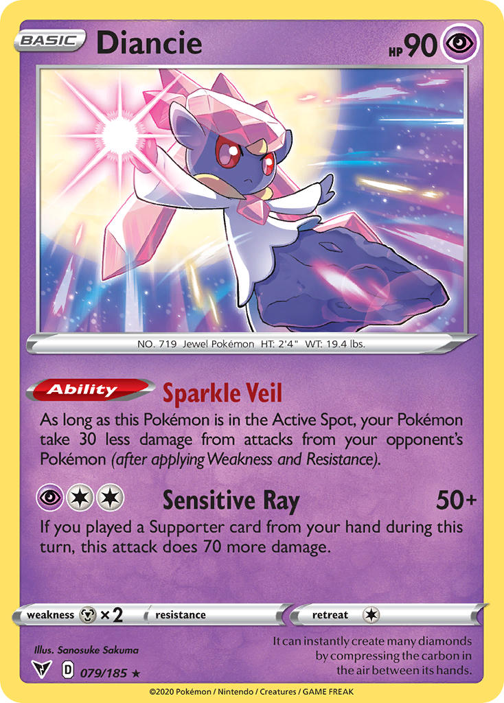 Diancie (079/185) [Sword & Shield: Vivid Voltage] | Amazing Games TCG