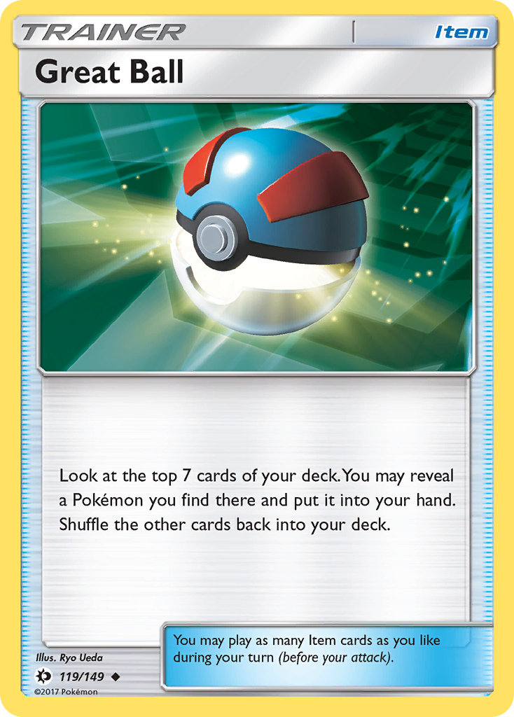 Great Ball (119/149) [Sun & Moon: Base Set] | Amazing Games TCG