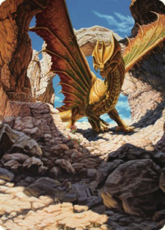 Ancient Brass Dragon Art Card (02) [Commander Legends: Battle for Baldur's Gate Art Series] | Amazing Games TCG