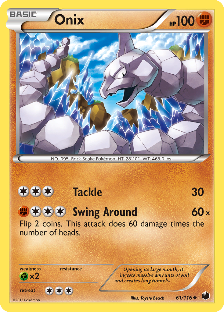 Onix (61/116) [Black & White: Plasma Freeze] | Amazing Games TCG