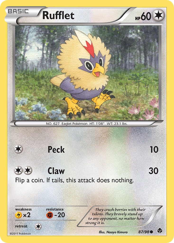 Rufflet (87/98) [Black & White: Emerging Powers] | Amazing Games TCG