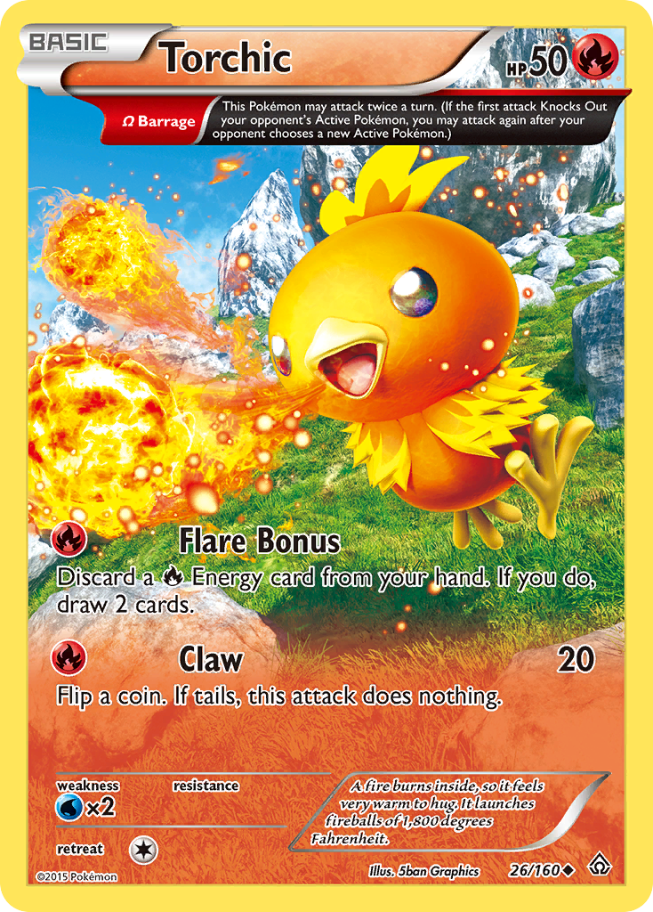 Torchic (26/160) [XY: Primal Clash] | Amazing Games TCG