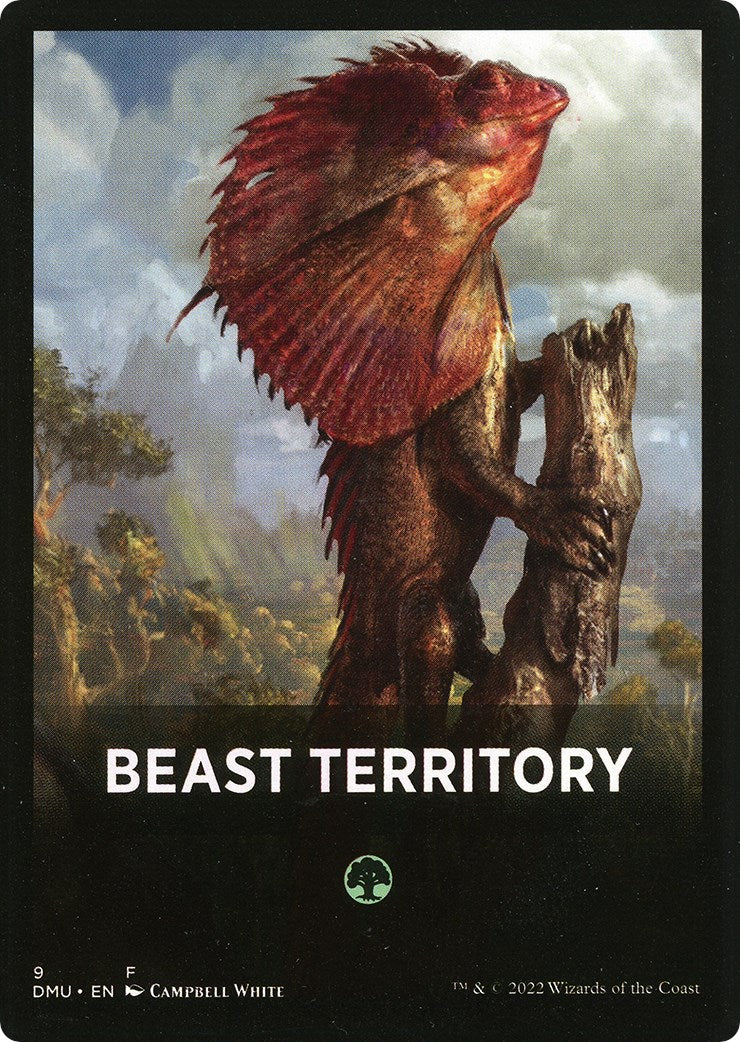 Beast Territory Theme Card [Dominaria United Tokens] | Amazing Games TCG