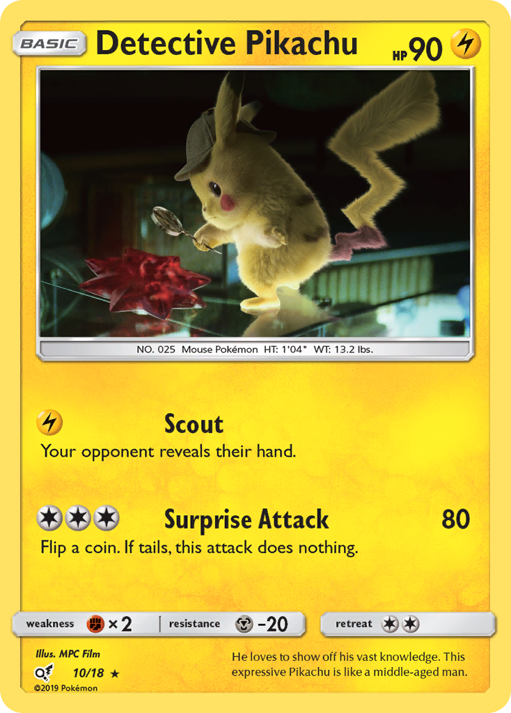 Detective Pikachu (10/18) [Sun & Moon: Detective Pikachu] | Amazing Games TCG
