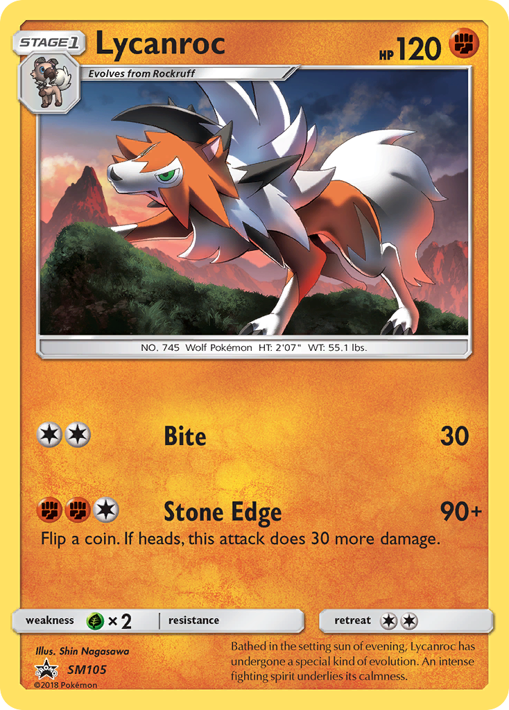 Lycanroc (SM105) [Sun & Moon: Black Star Promos] | Amazing Games TCG