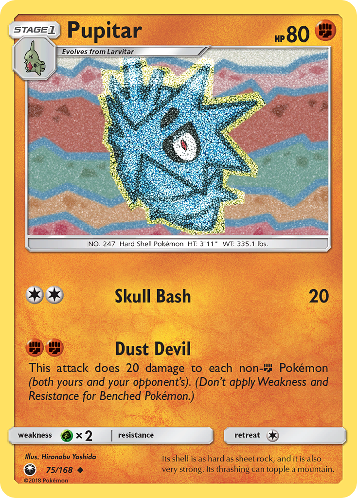 Pupitar (75/168) [Sun & Moon: Celestial Storm] | Amazing Games TCG