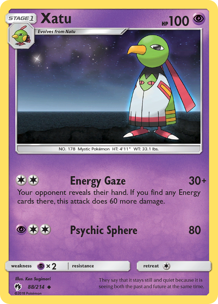 Xatu (88/214) [Sun & Moon: Lost Thunder] | Amazing Games TCG