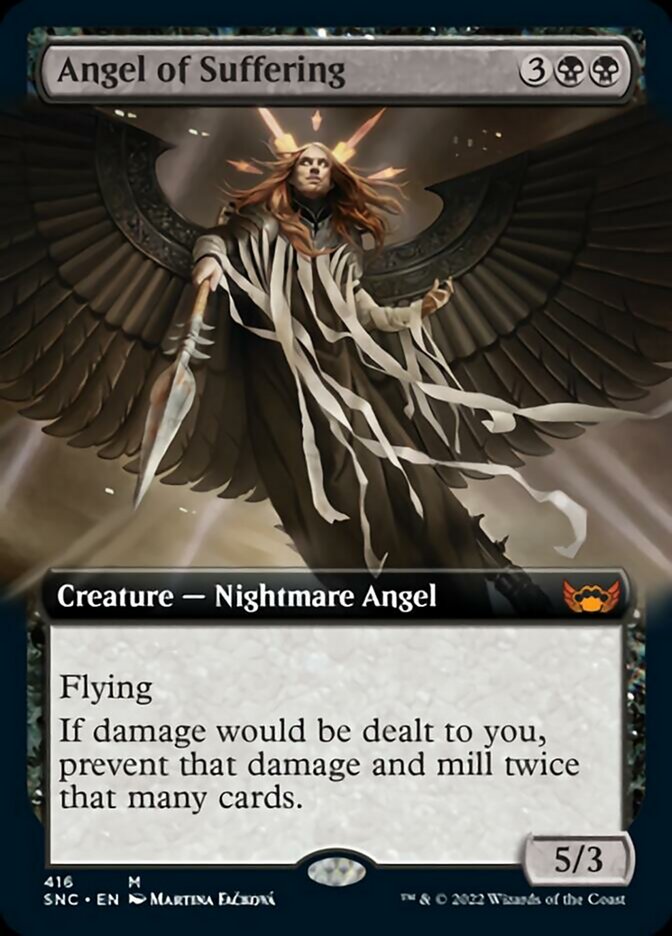 Angel of Suffering (Extended Art) [Streets of New Capenna] | Amazing Games TCG