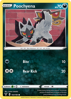 Poochyena (103/185) [Sword & Shield: Vivid Voltage] | Amazing Games TCG